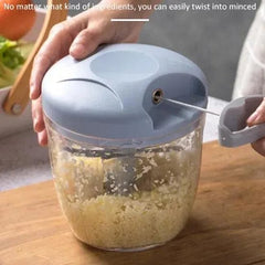 Eotia Hand Cutter – Manual Vegetable And Food Chopper For Quick And Easy Kitchen Food Preparation And Cooking Tasks ( 900ML Random Color)