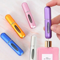 Refillable Mini Perfume Spray Bottle Spray Atomizer 5 Ml | Portable, Leak-Proof, And Stylish (Pack of 3 Random Color)