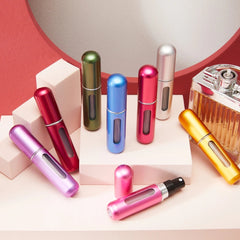 Refillable Mini Perfume Spray Bottle Spray Atomizer 5 Ml | Portable, Leak-Proof, And Stylish (Pack of 3 Random Color)