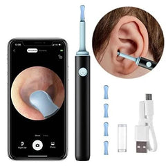 Ear Cleaner High Precision Ear Wax Removal Tool With Camera With LED Light Wireless